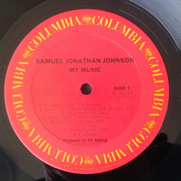 Samuel Jonathan Johnson - My Music | Columbia (JC 35323) - 2
