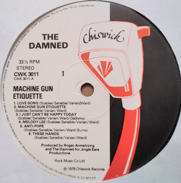 The Damned - Machine Gun Etiquette | Chiswick Records (CWK 3011) - 3 The Damned - Machine Gun Etiquette | Chiswick Records (CWK 3011) - 3