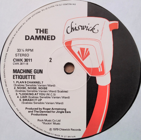 The Damned - Machine Gun Etiquette | Chiswick Records (CWK 3011) - 4 The Damned - Machine Gun Etiquette | Chiswick Records (CWK 3011) - 4