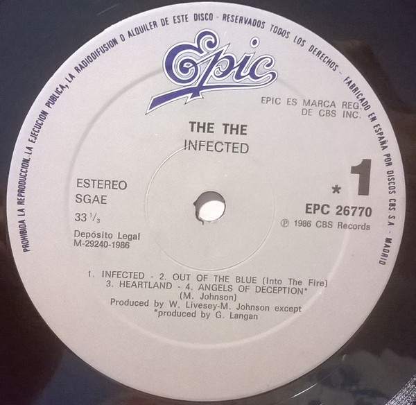 The The - Infected | Epic (EPC 26770) - 2