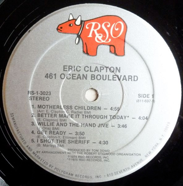 Eric Clapton - 461 Ocean Boulevard | RSO (811 697-1 Y-1) - 3