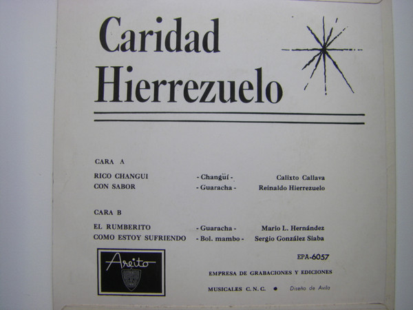 Caridad Hierrezuelo - Caridad Hierrezuelo | Areito (EPA-6057) - 2