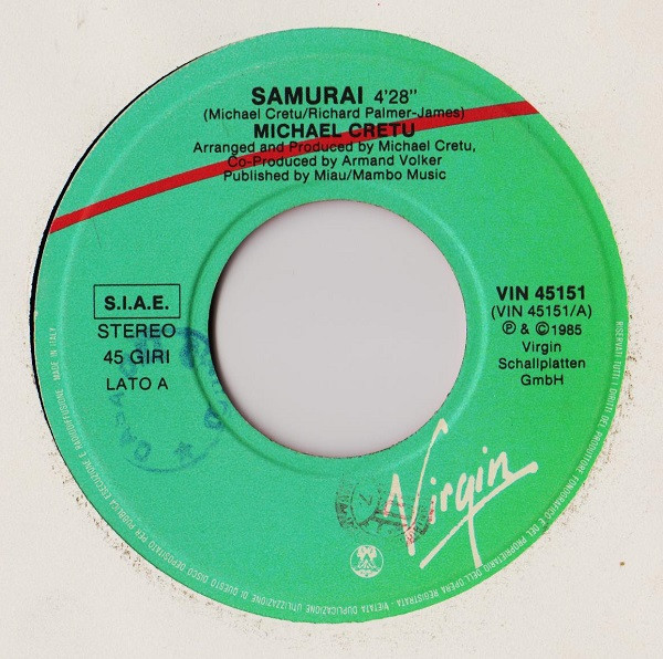 Michael Cretu - Samurai (Did You Ever Dream) | Virgin (VIN 45151) - 3