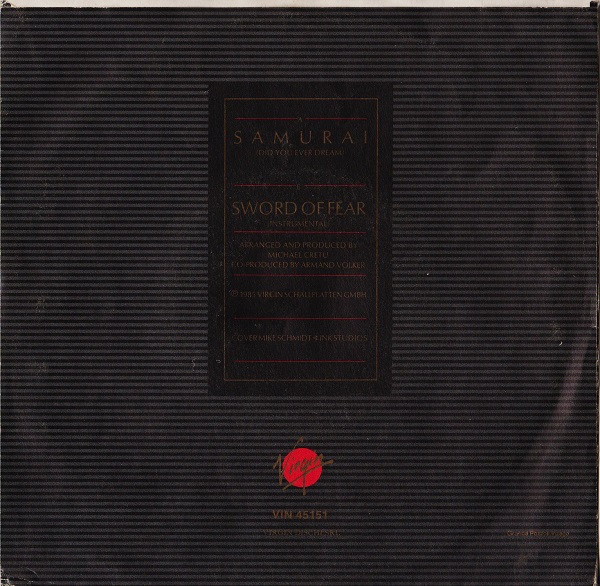 Michael Cretu - Samurai (Did You Ever Dream) | Virgin (VIN 45151) - 2