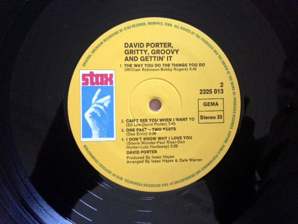 David Porter - Gritty, Groovy & Gettin' It | Stax (2325 013) - 3