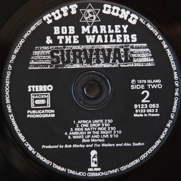 Bob Marley & The Wailers - Survival | Island Records (9123 053) - 4