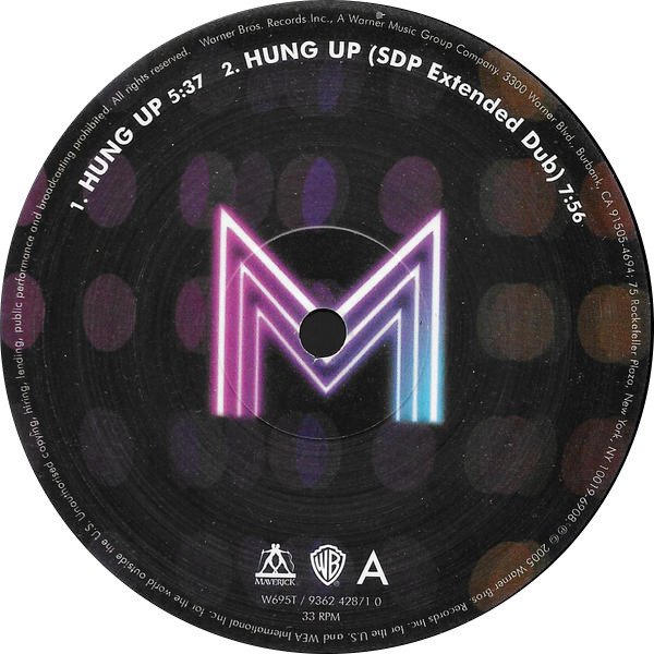 Madonna - Hung Up | Warner Bros. Records (9362 42871 0) - 3 Madonna - Hung Up | Warner Bros. Records (9362 42871 0) - 3