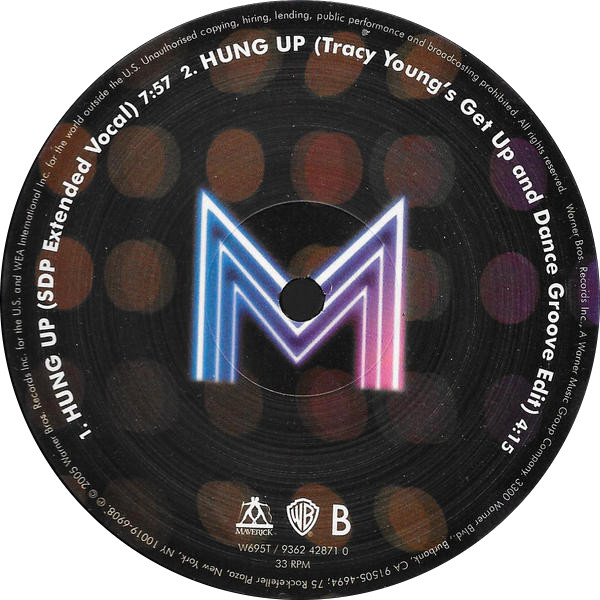 Madonna - Hung Up | Warner Bros. Records (9362 42871 0) - 4 Madonna - Hung Up | Warner Bros. Records (9362 42871 0) - 4