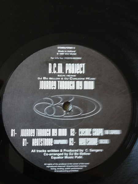 BCM Project - Journey Through My Mind | Future Dance Records (FDR001-5) - main