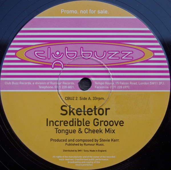 Skeletor - Incredible Groove | Club Buzz (CBUZ 2)