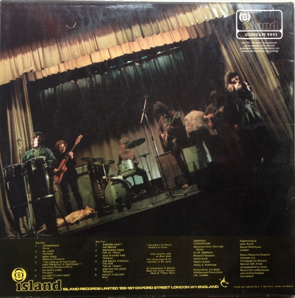 Fairport Convention - What We Did On Our Holidays | Island Records (ILPS 9092) - 2 Fairport Convention - What We Did On Our Holidays | Island Records (ILPS 9092) - 2