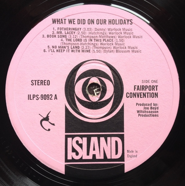 Fairport Convention - What We Did On Our Holidays | Island Records (ILPS 9092) - 3 Fairport Convention - What We Did On Our Holidays | Island Records (ILPS 9092) - 3
