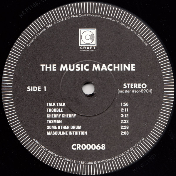 The Music Machine - (Turn On) The Music Machine LP | Craft Recordings (CR00068) - 3 The Music Machine - (Turn On) The Music Machine LP | Craft Recordings (CR00068) - 3