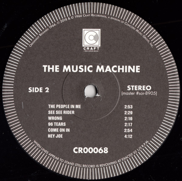 The Music Machine - (Turn On) The Music Machine LP | Craft Recordings (CR00068) - 4 The Music Machine - (Turn On) The Music Machine LP | Craft Recordings (CR00068) - 4