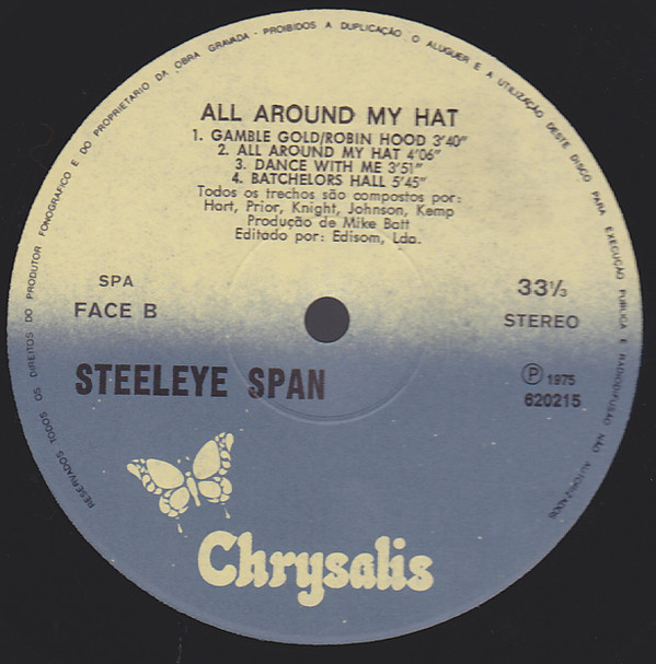 Steeleye Span - All Around My Hat | Chrysalis (620215) - 2