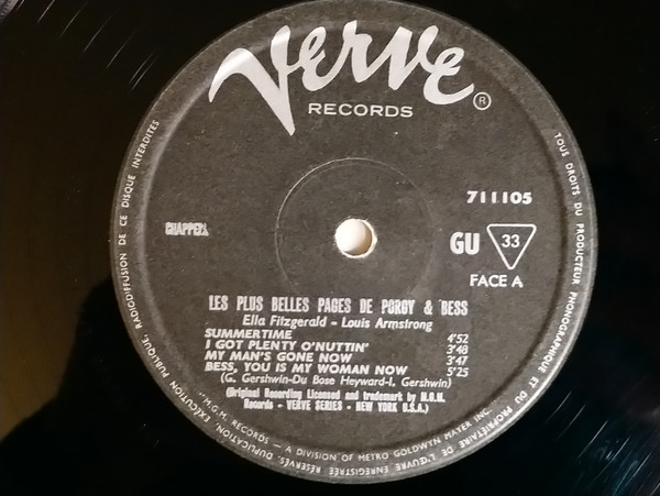 Ella Fitzgerald , Louis Armstrong - Porgy And Bess [Vinyl] | Verve Records (711 105) - 3