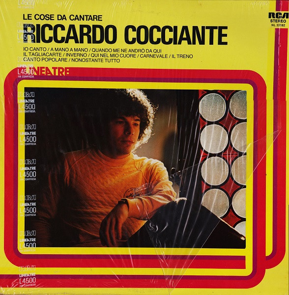 Riccardo Cocciante - Le Cose Da Cantare | RCA (NL 33182)