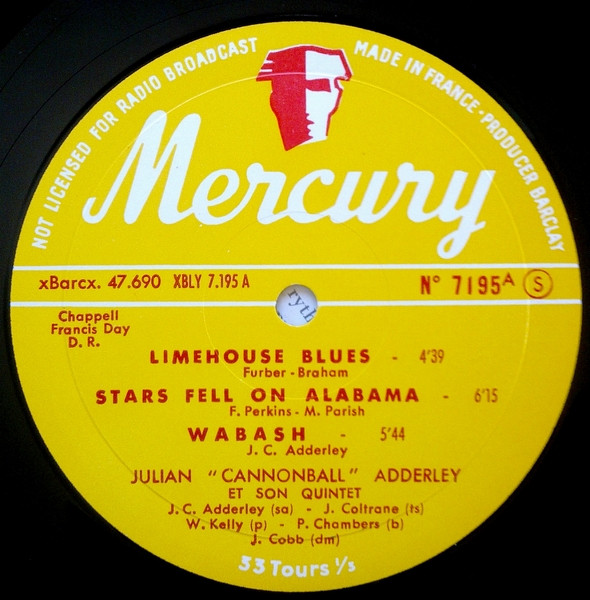 The Cannonball Adderley Quintet - Cannonball Et Coltrane En Direct | Mercury (7 195) - 3 The Cannonball Adderley Quintet - Cannonball Et Coltrane En Direct | Mercury (7 195) - 3