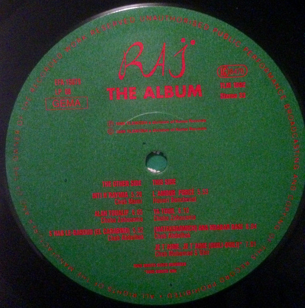Various - Raï ! The Album | TLM (TLM 1002) - 3