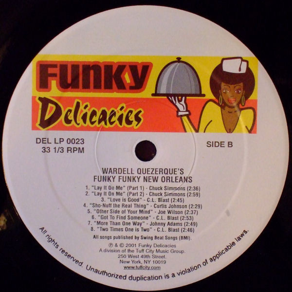 Various - Wardell Quezerque's Funky Funky New Orleans | Funky Delicacies (DEL LP 0023) - 4 Various - Wardell Quezerque's Funky Funky New Orleans | Funky Delicacies (DEL LP 0023) - 4