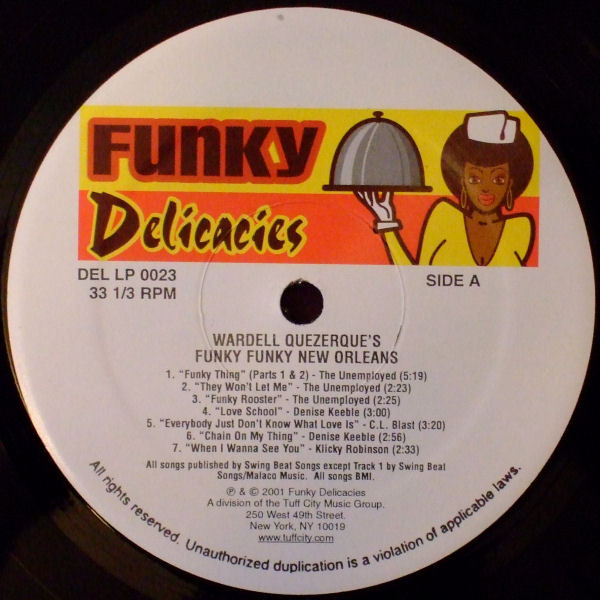 Various - Wardell Quezerque's Funky Funky New Orleans | Funky Delicacies (DEL LP 0023) - 3 Various - Wardell Quezerque's Funky Funky New Orleans | Funky Delicacies (DEL LP 0023) - 3