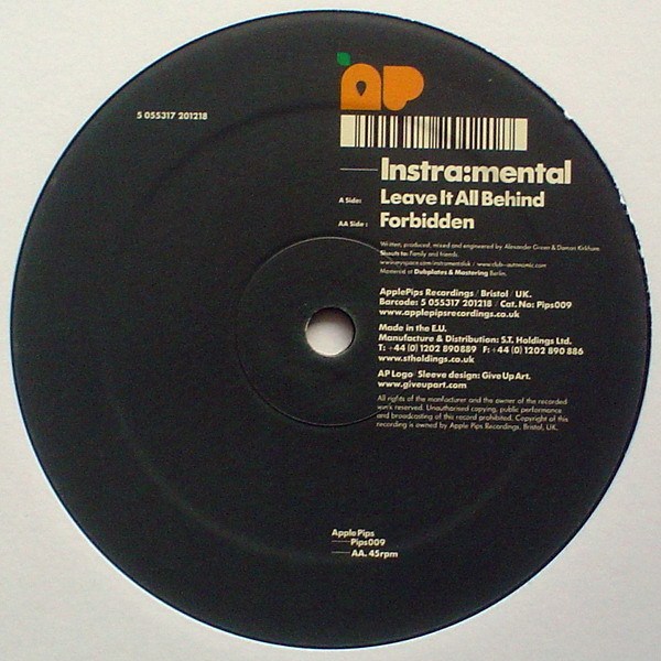 Instra:mental - Leave It All Behind / Forbidden | Apple Pips (Pips009)