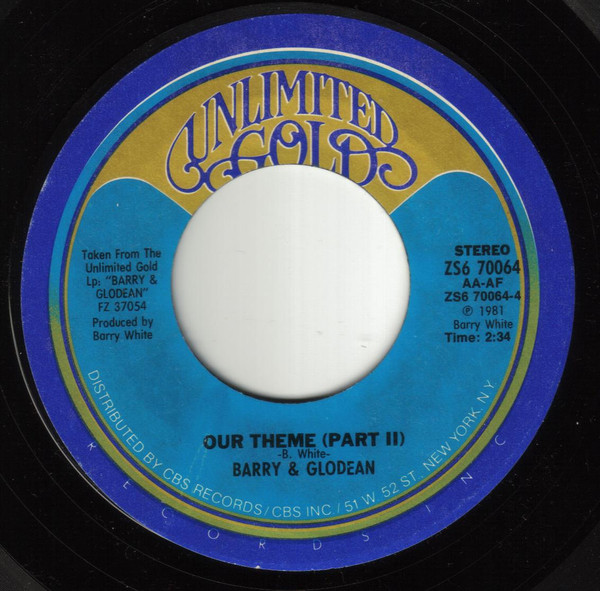 Barry White & Glodean White - Didn't We Make It Happen, Baby | Unlimited Gold (ZS6 70064) - 2
