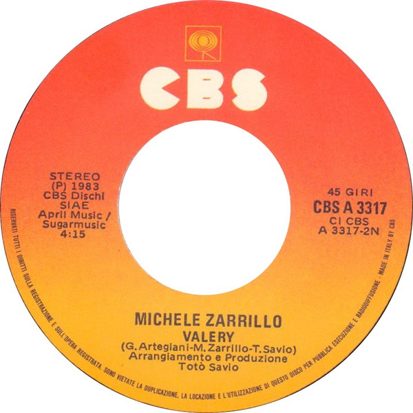 Michele Zarrillo - La Voglia Di Volare | CBS (CBS A 3317) - 4