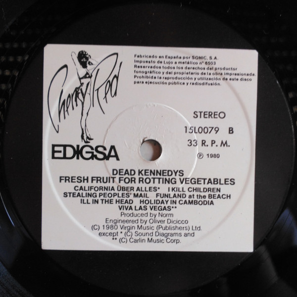 Dead Kennedys - Fresh Fruit For Rotting Vegetables | Edigsa (15L0079) - 4 Dead Kennedys - Fresh Fruit For Rotting Vegetables | Edigsa (15L0079) - 4