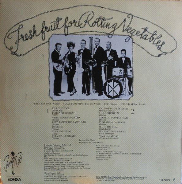 Dead Kennedys - Fresh Fruit For Rotting Vegetables | Edigsa (15L0079) - 2 Dead Kennedys - Fresh Fruit For Rotting Vegetables | Edigsa (15L0079) - 2