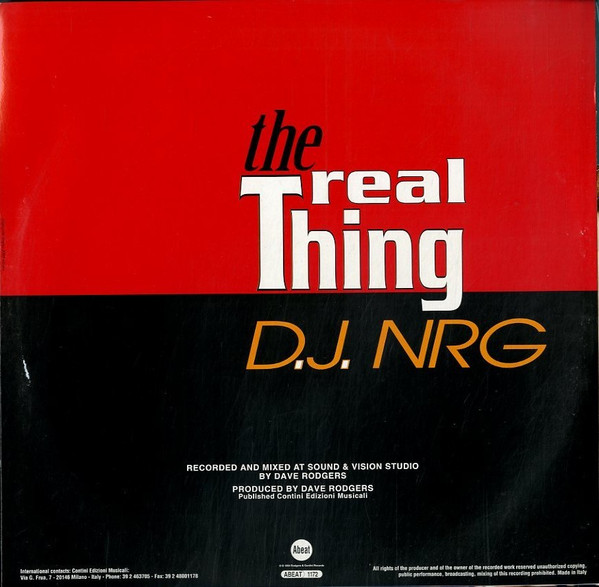 DJ NRG - The Real Thing | A.Beat-C. (ABeat 1172) - 2