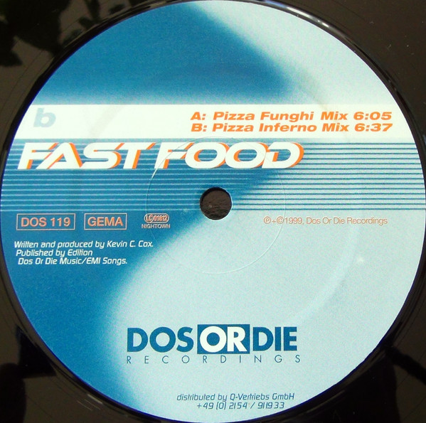 Kevin C. Cox - Fast Food | Dos Or Die Recordings (DOS 119) - 2