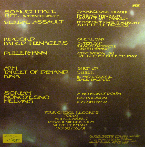 Various - It's Your Choice - Unreleased Live Material From The Your Choice Live Series | Your Choice Records (YC-LS 013) - 2