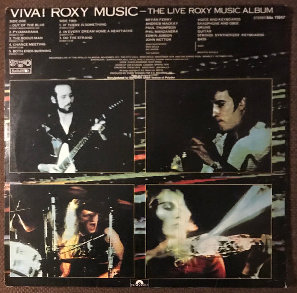 Roxy Music - Viva! Roxy Music - The Live Roxy Music Album | Балкантон (BTA 11847) - 2