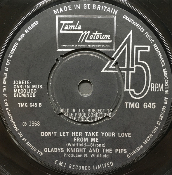 Gladys Knight And The Pips - The End Of Our Road | Tamla Motown (TMG 645) - 2