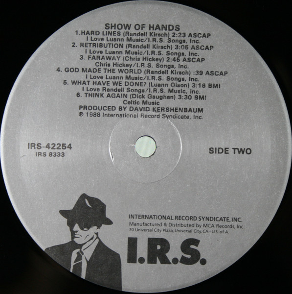 Show Of Hands - Show Of Hands | I.R.S. Records (IRS 42254) - 4