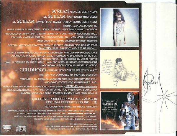 Michael Jackson Duet With Janet Jackson - Scream | Epic (662022 2) - 2