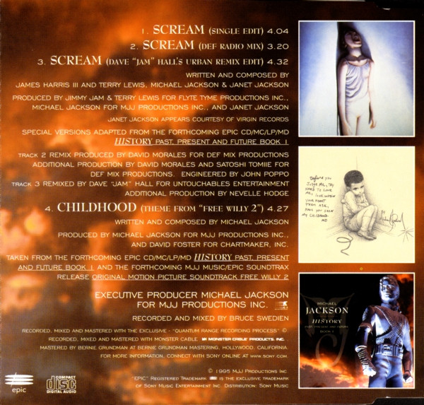 Michael Jackson Duet With Janet Jackson - Scream | Epic (662022 2) - 3