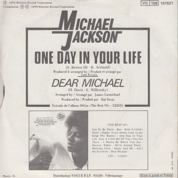 Michael Jackson - One Day In Your Life | Motown (101521) - 2 Michael Jackson - One Day In Your Life | Motown (101521) - 2