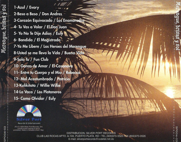 Various - Merengue, Brisas Y Sol (The Music Of A Culture, Country And Lifestyle) | Silver Port Records & Entertainment (SP004-03) - 2 Various - Merengue, Brisas Y Sol (The Music Of A Culture, Country And Lifestyle) | Silver Port Records & Entertainment (SP004-03) - 2
