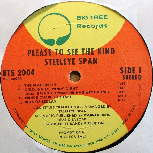 Steeleye Span - Please To See The King | Big Tree Records (BTS 2004) - 3 Steeleye Span - Please To See The King | Big Tree Records (BTS 2004) - 3