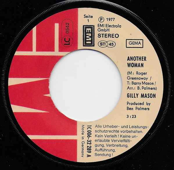 Gilly Mason - Another Woman | EMI Electrola (1C 006-32 289)
