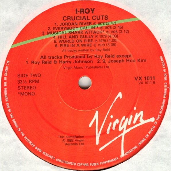 I-Roy - Crucial Cuts | Virgin (VX 1011) - 4 I-Roy - Crucial Cuts | Virgin (VX 1011) - 4