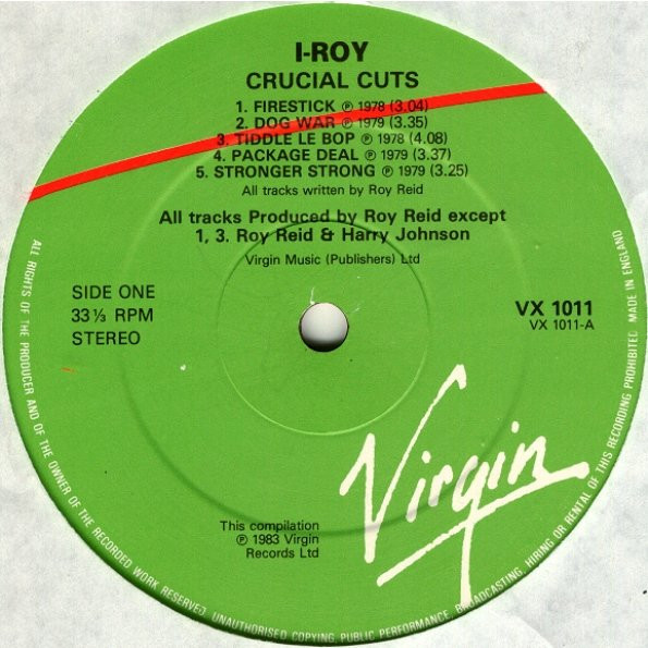 I-Roy - Crucial Cuts | Virgin (VX 1011) - 3 I-Roy - Crucial Cuts | Virgin (VX 1011) - 3