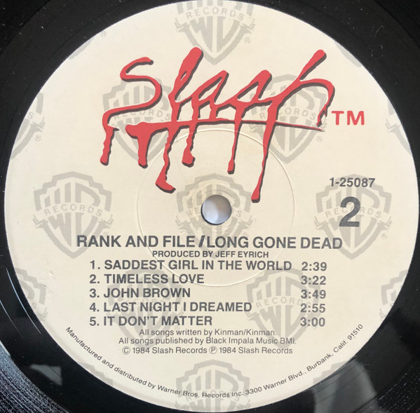 Rank & File - Long Gone Dead | Slash (1-25087) - 4 Rank & File - Long Gone Dead | Slash (1-25087) - 4