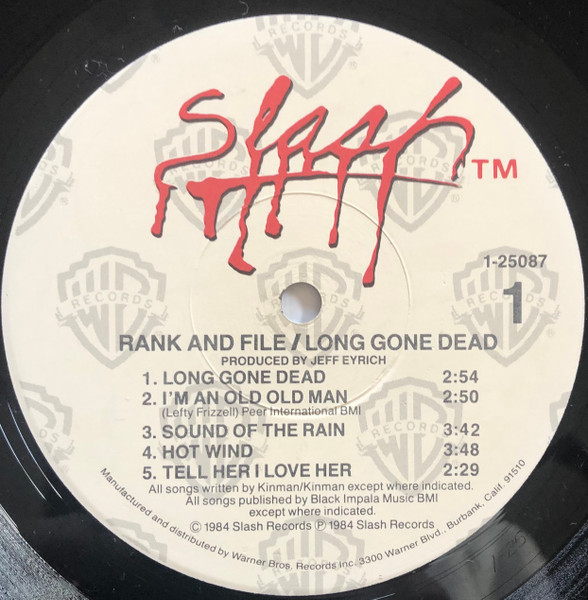 Rank & File - Long Gone Dead | Slash (1-25087) - 3 Rank & File - Long Gone Dead | Slash (1-25087) - 3