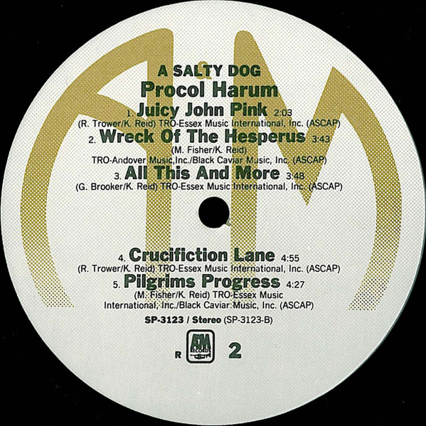 Procol Harum - A Salty Dog | A&M Records (SP 3123) - 4