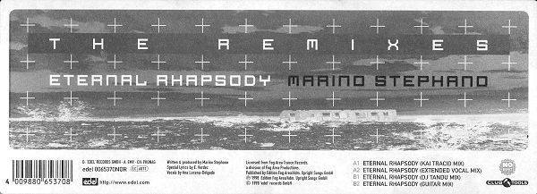 Marino Stephano - Eternal Rhapsody (The Remixes) | No Respect Records (0065370NOR) - 3 Marino Stephano - Eternal Rhapsody (The Remixes) | No Respect Records (0065370NOR) - 3