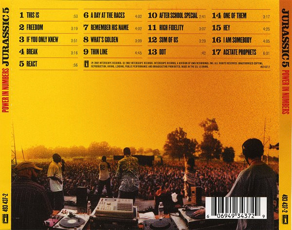 Jurassic 5 - Power In Numbers | Interscope Records (493 437-2) - 2