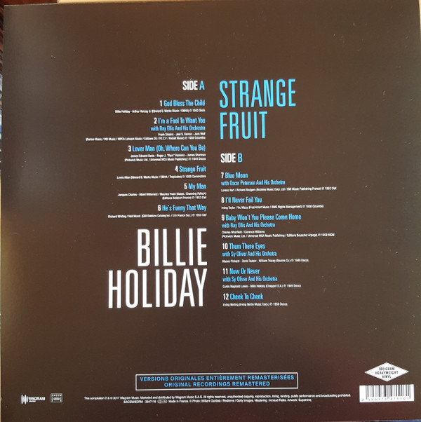 Billie Holiday - Strange Fruit | Wagram Music (3347116) - 2